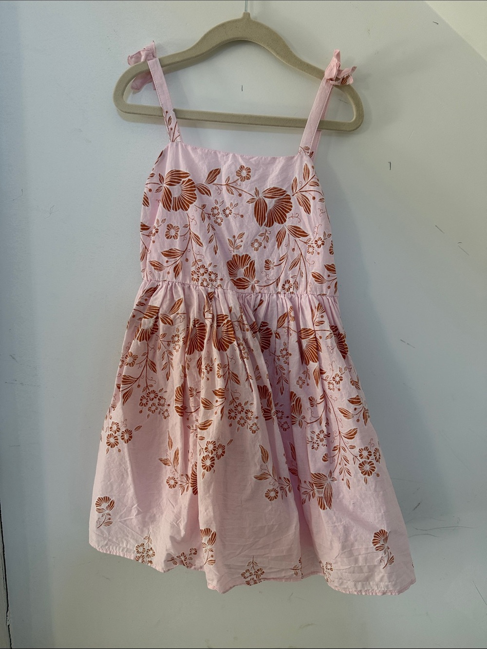 Janie and Jack Pink Dress with Floral Print